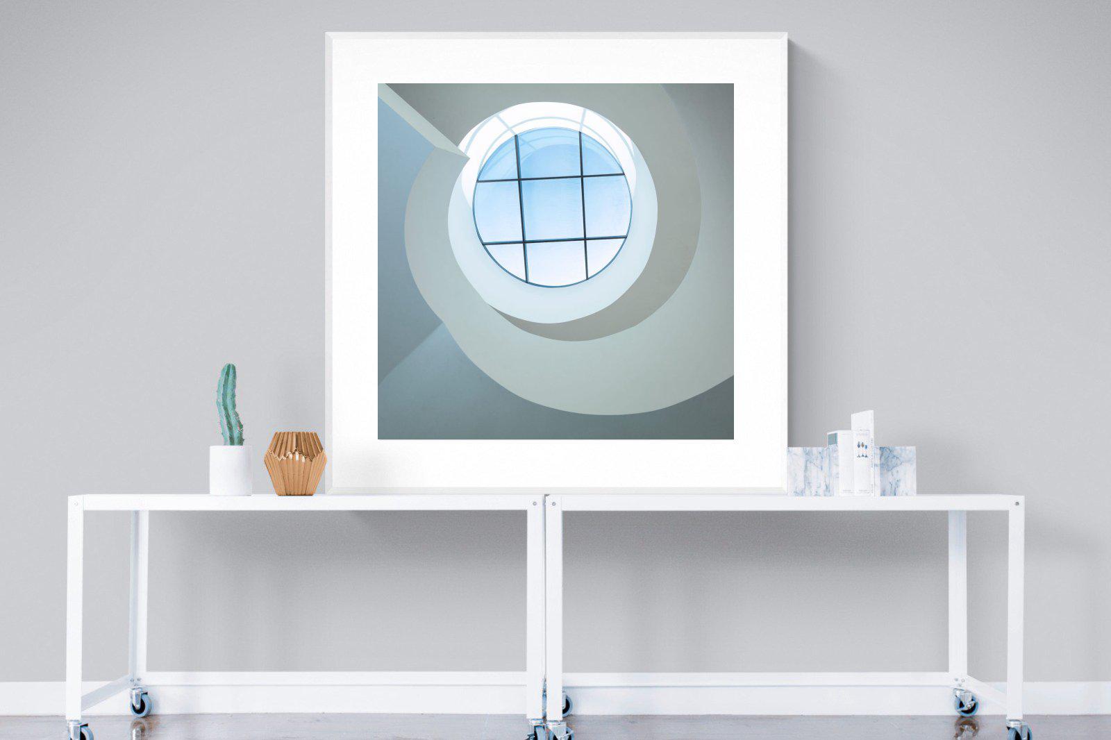 Porthole-Wall_Art-120 x 120cm-Framed Print-White-Pixalot