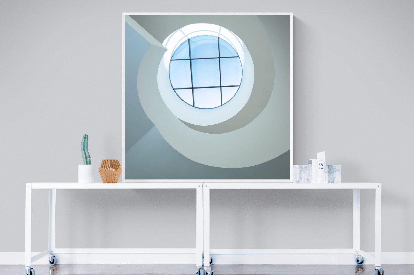 Porthole-Wall_Art-120 x 120cm-Mounted Canvas-White-Pixalot