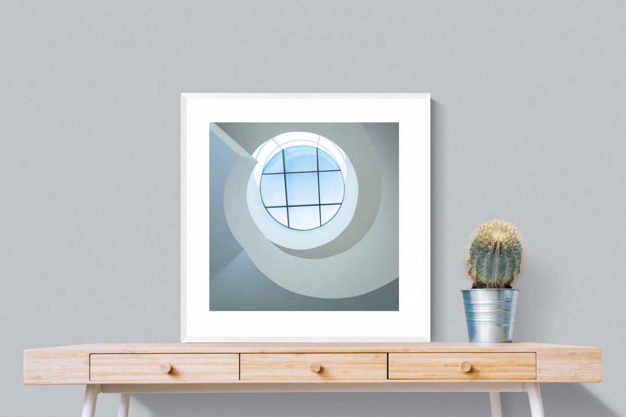 Porthole-Wall_Art-80 x 80cm-Framed Print-White-Pixalot
