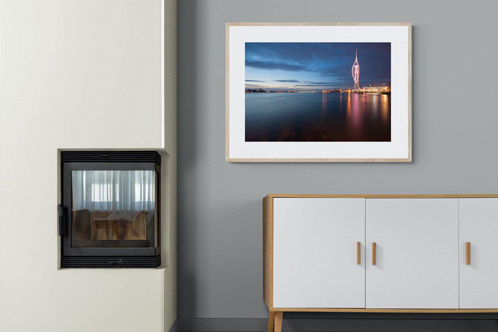 Portsmouth-Wall_Art-100 x 75cm-Framed Print-Wood-Pixalot