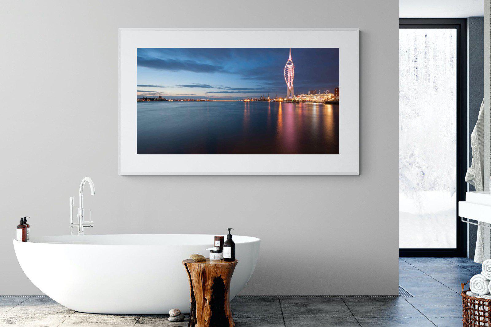 Portsmouth-Wall_Art-180 x 110cm-Framed Print-White-Pixalot