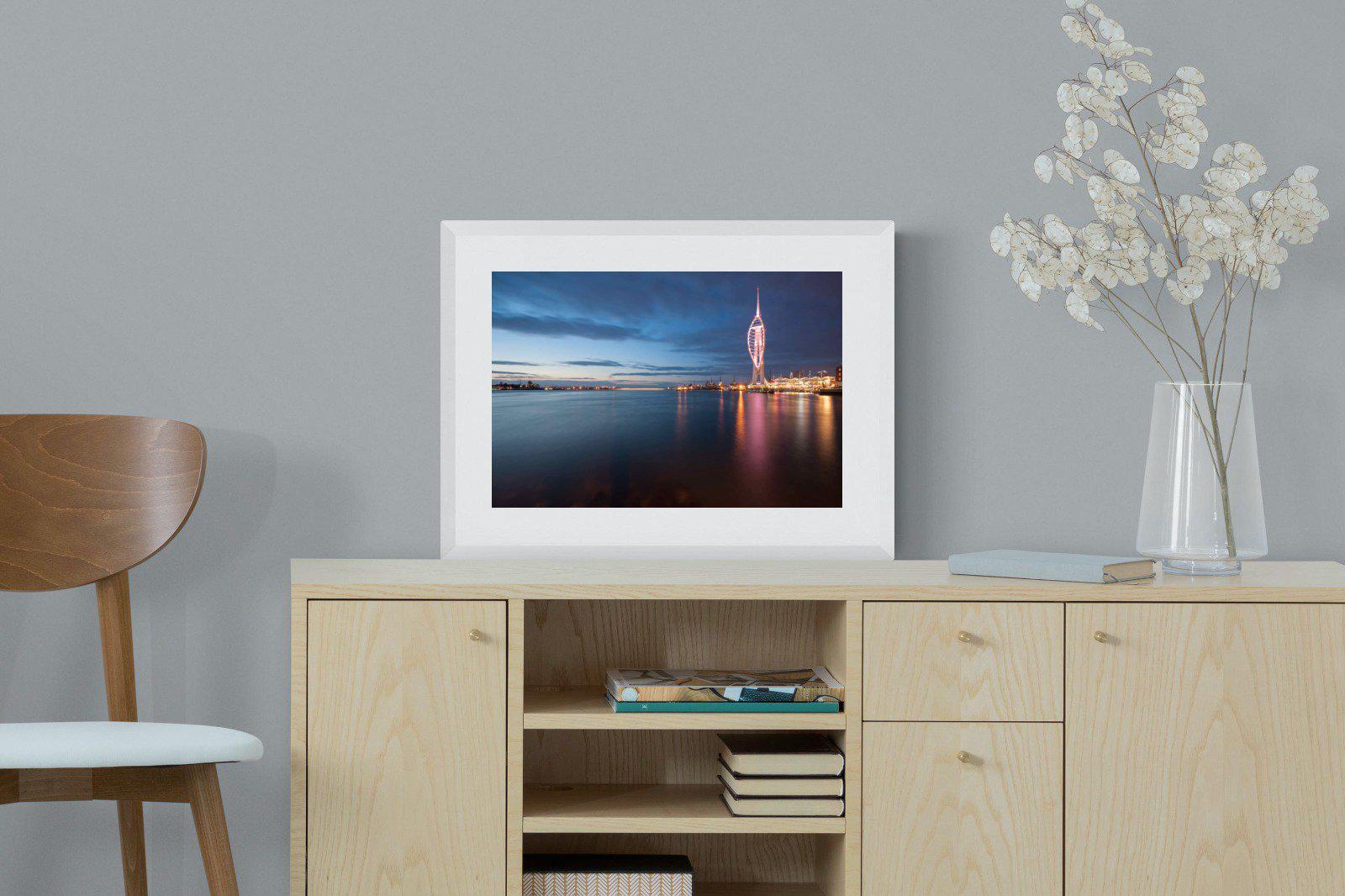 Portsmouth-Wall_Art-60 x 45cm-Framed Print-White-Pixalot