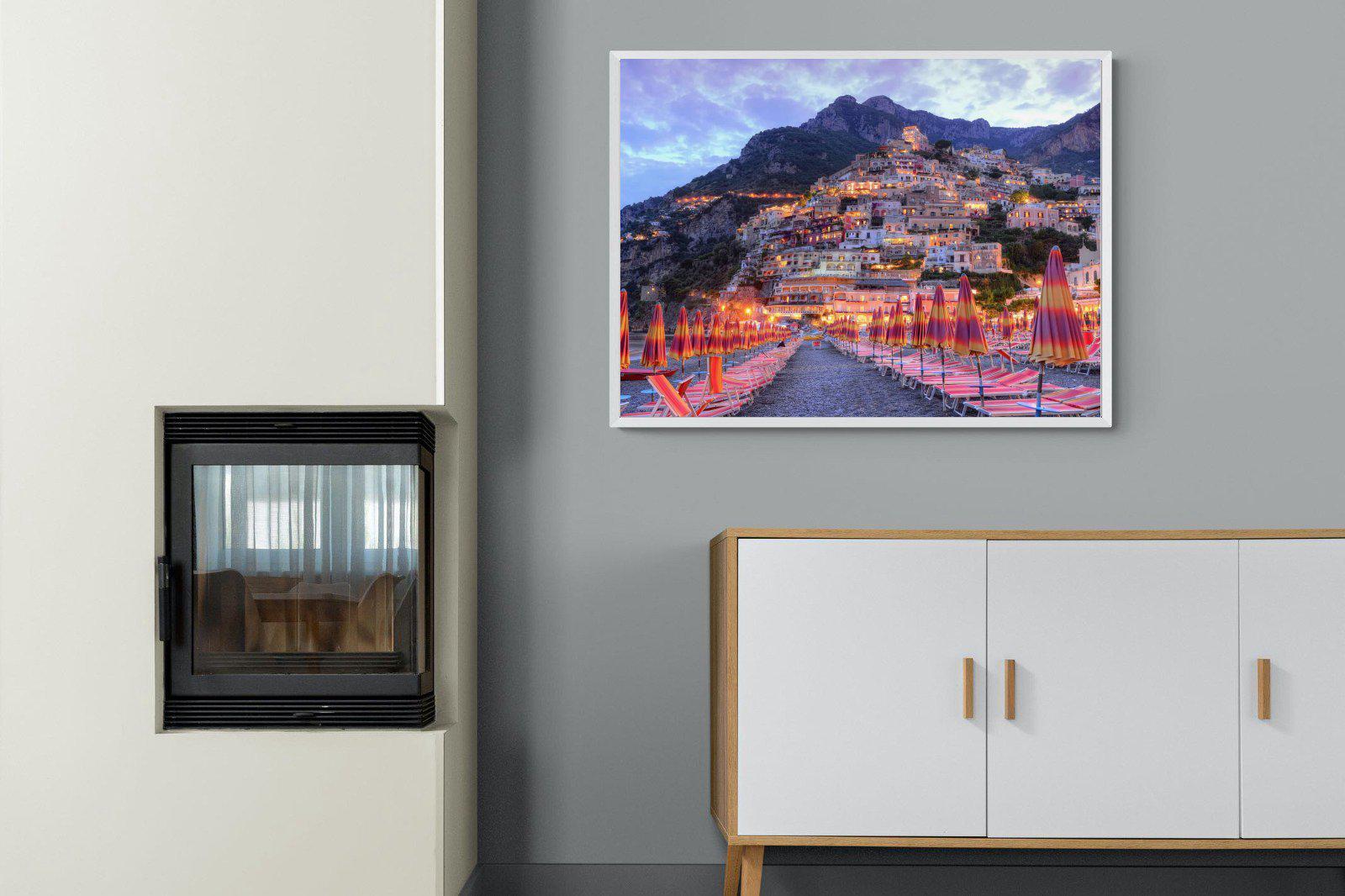 Positano-Wall_Art-100 x 75cm-Mounted Canvas-White-Pixalot