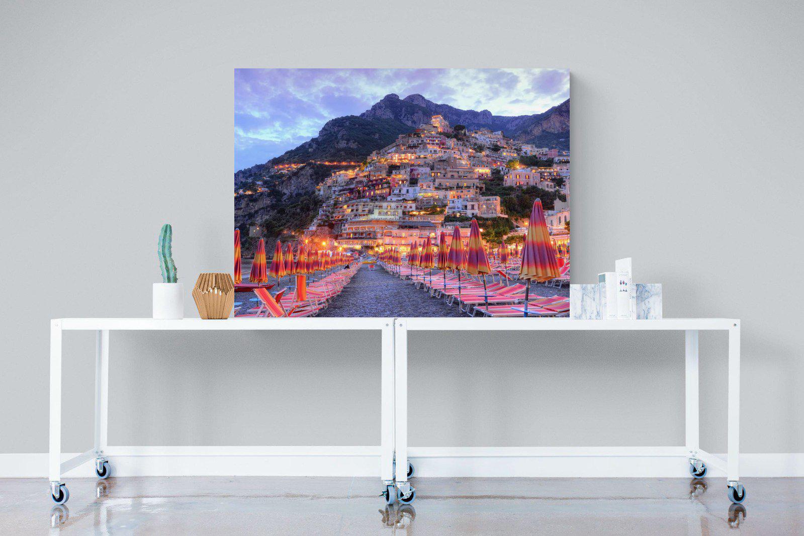 Positano-Wall_Art-120 x 90cm-Mounted Canvas-No Frame-Pixalot