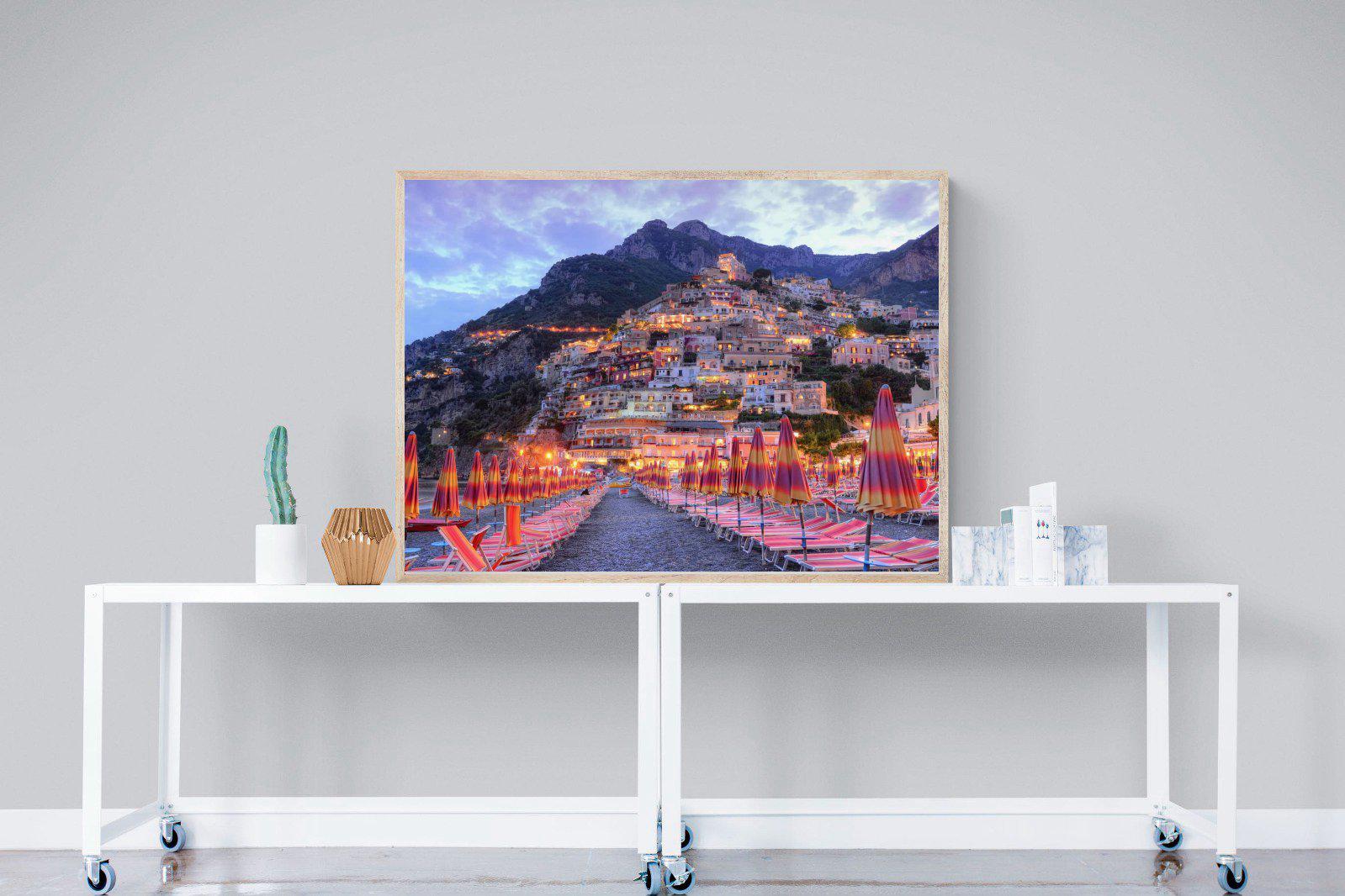 Positano-Wall_Art-120 x 90cm-Mounted Canvas-Wood-Pixalot