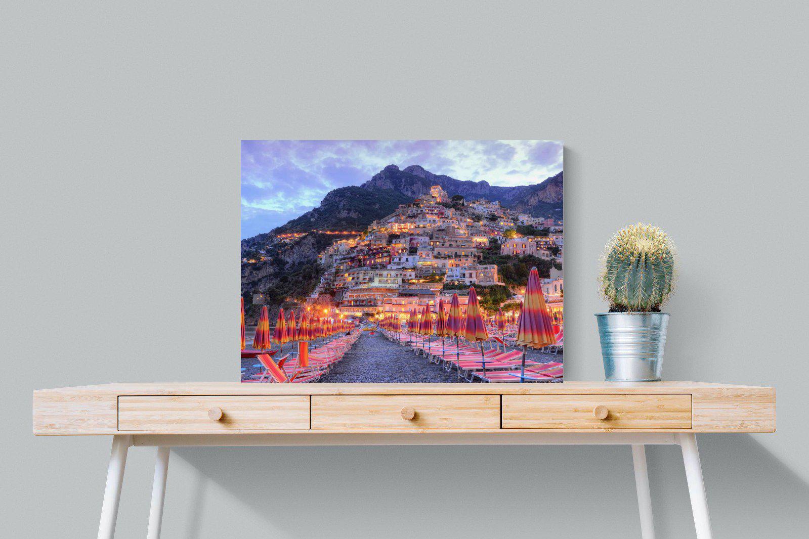 Positano-Wall_Art-80 x 60cm-Mounted Canvas-No Frame-Pixalot