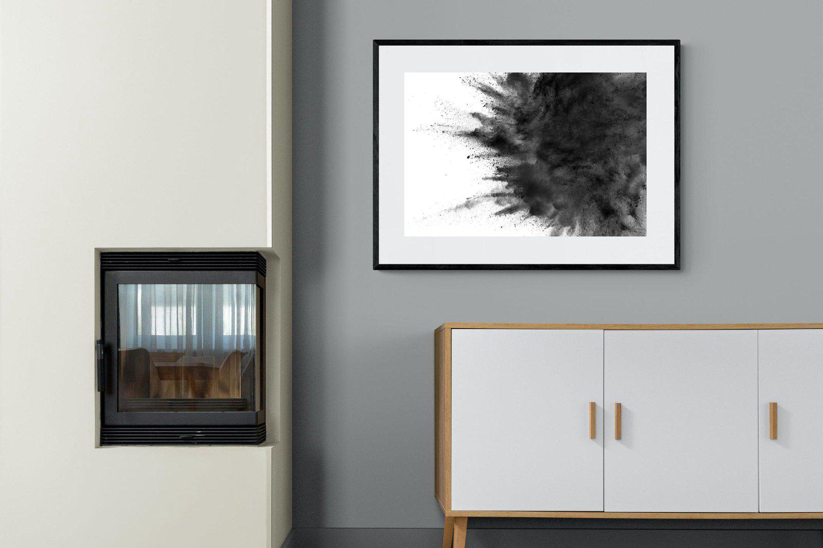 Powder-Wall_Art-100 x 75cm-Framed Print-Black-Pixalot