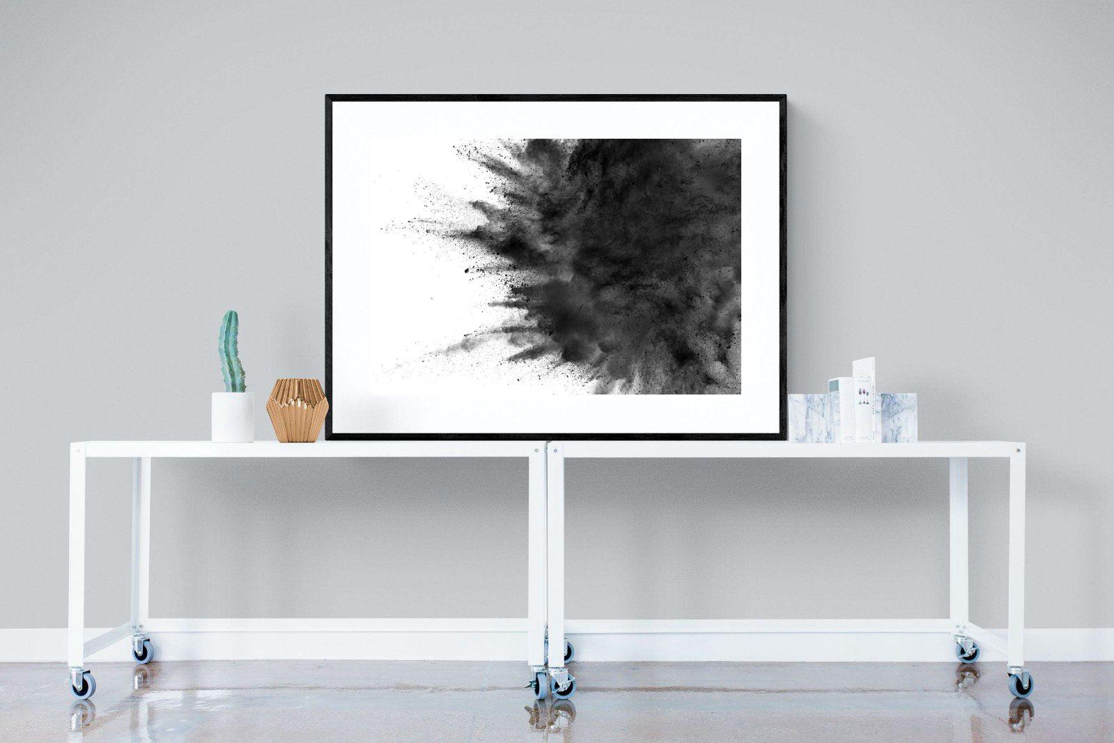 Powder-Wall_Art-120 x 90cm-Framed Print-Black-Pixalot