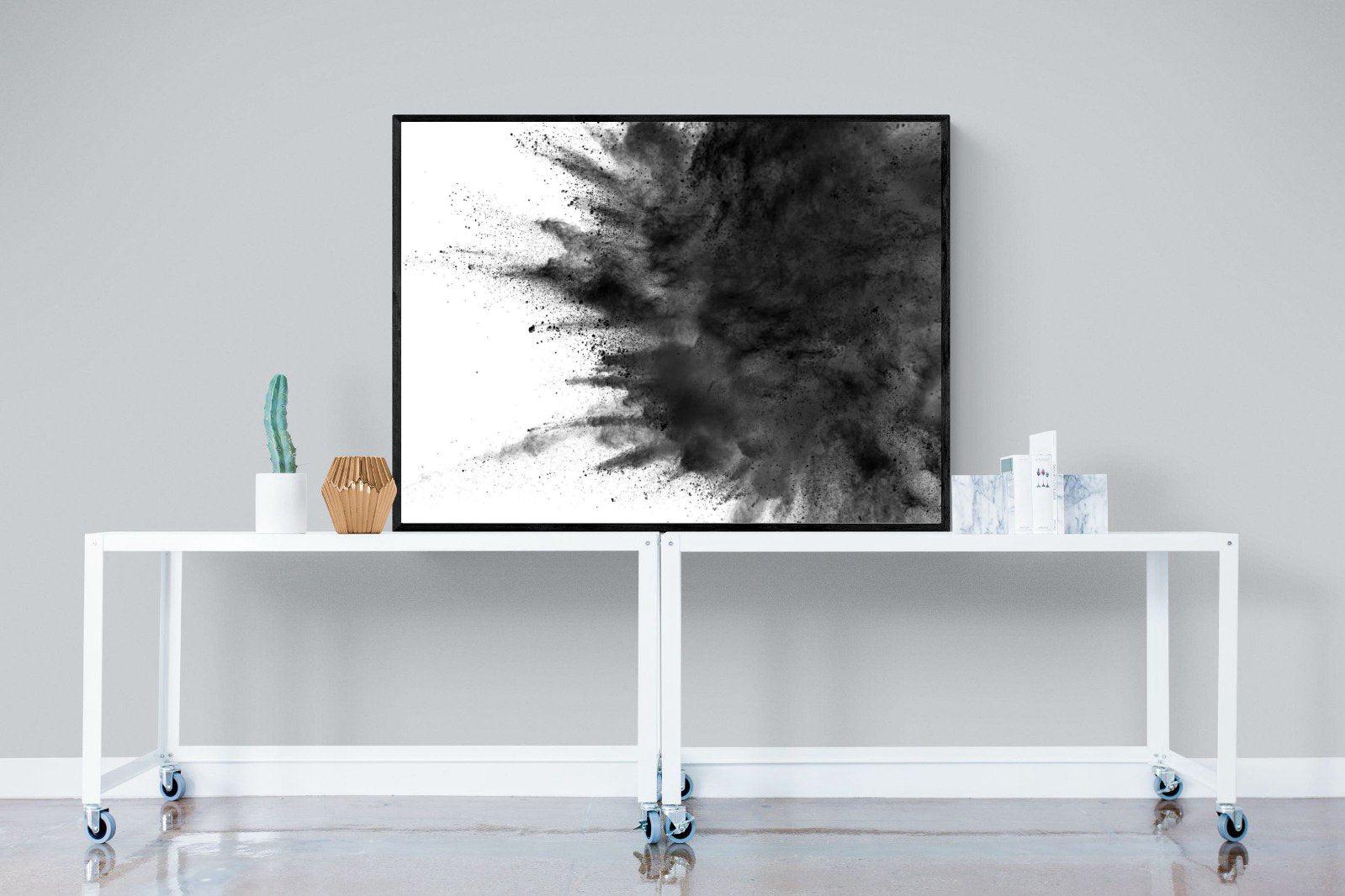 Powder-Wall_Art-120 x 90cm-Mounted Canvas-Black-Pixalot