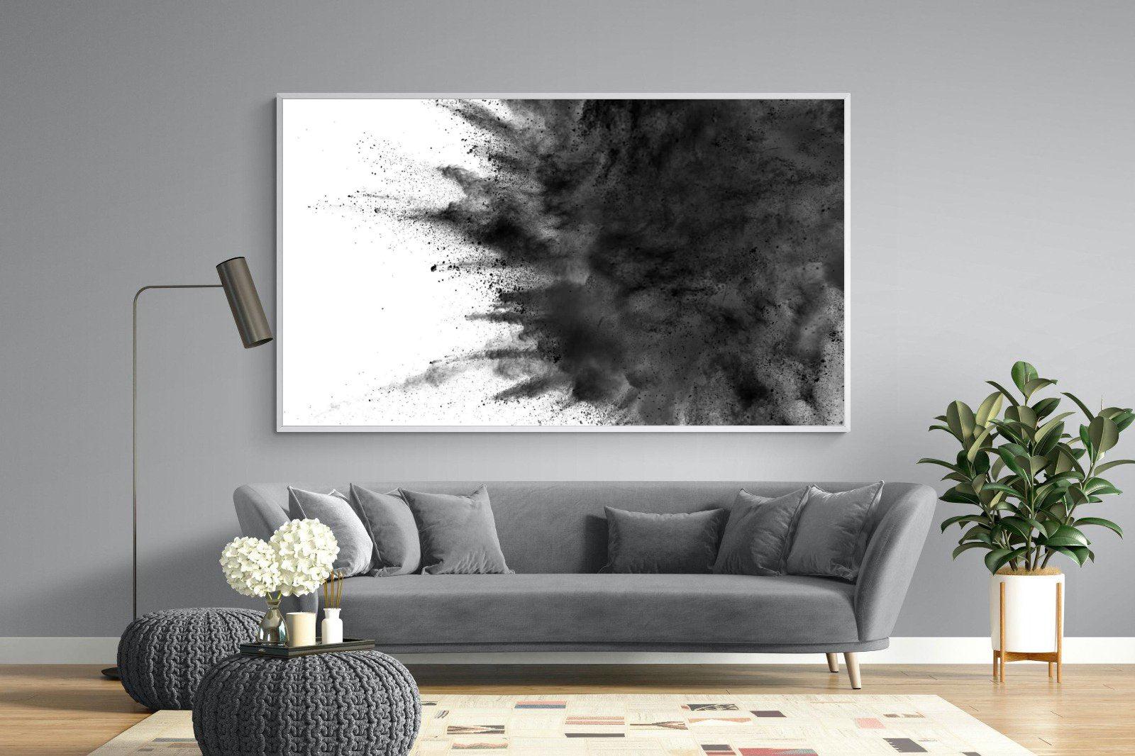Powder-Wall_Art-220 x 130cm-Mounted Canvas-White-Pixalot