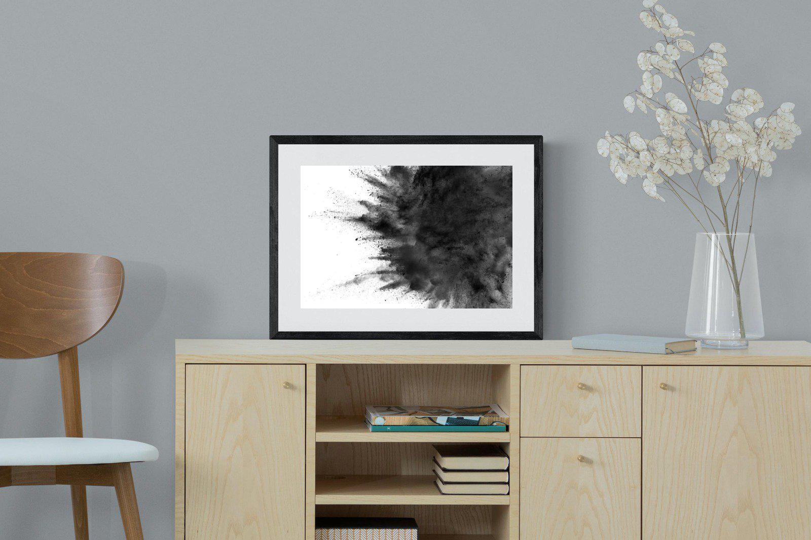 Powder-Wall_Art-60 x 45cm-Framed Print-Black-Pixalot
