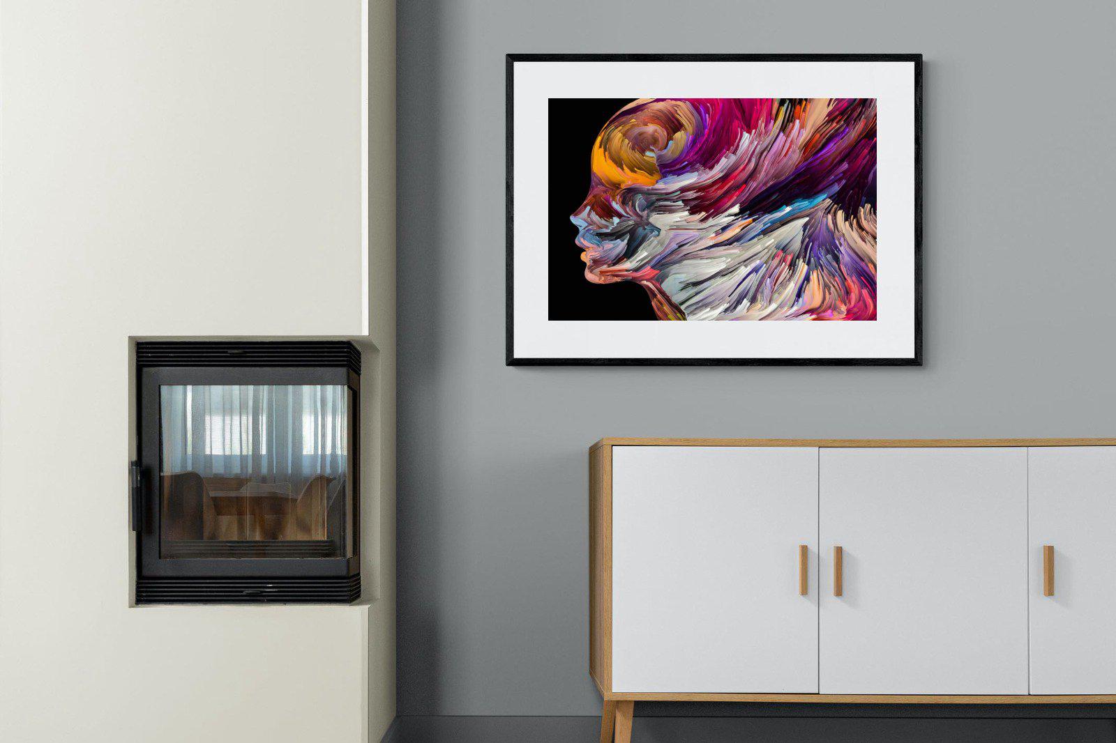 Power of the Mind-Wall_Art-100 x 75cm-Framed Print-Black-Pixalot