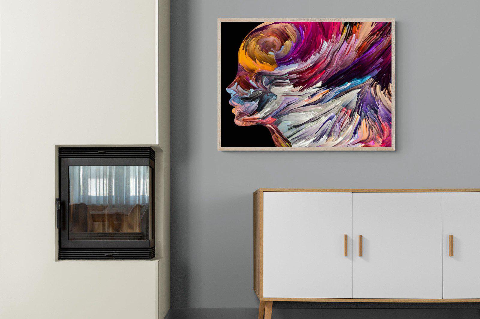 Power of the Mind-Wall_Art-100 x 75cm-Mounted Canvas-Wood-Pixalot