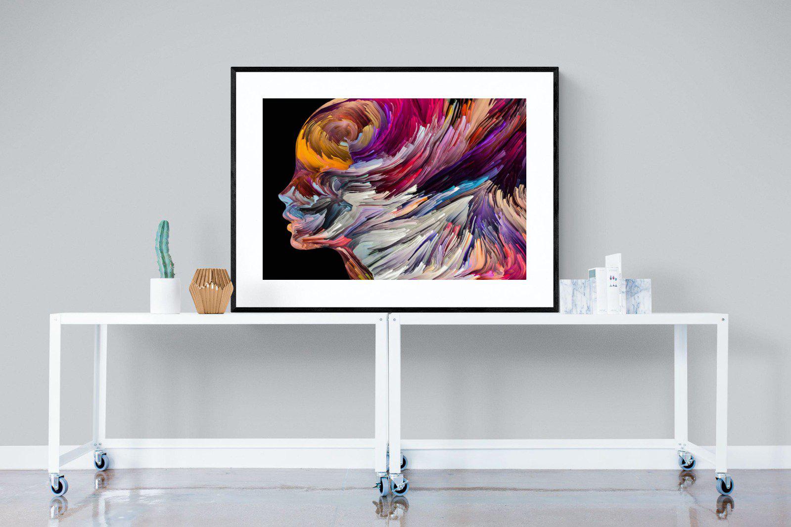 Power of the Mind-Wall_Art-120 x 90cm-Framed Print-Black-Pixalot
