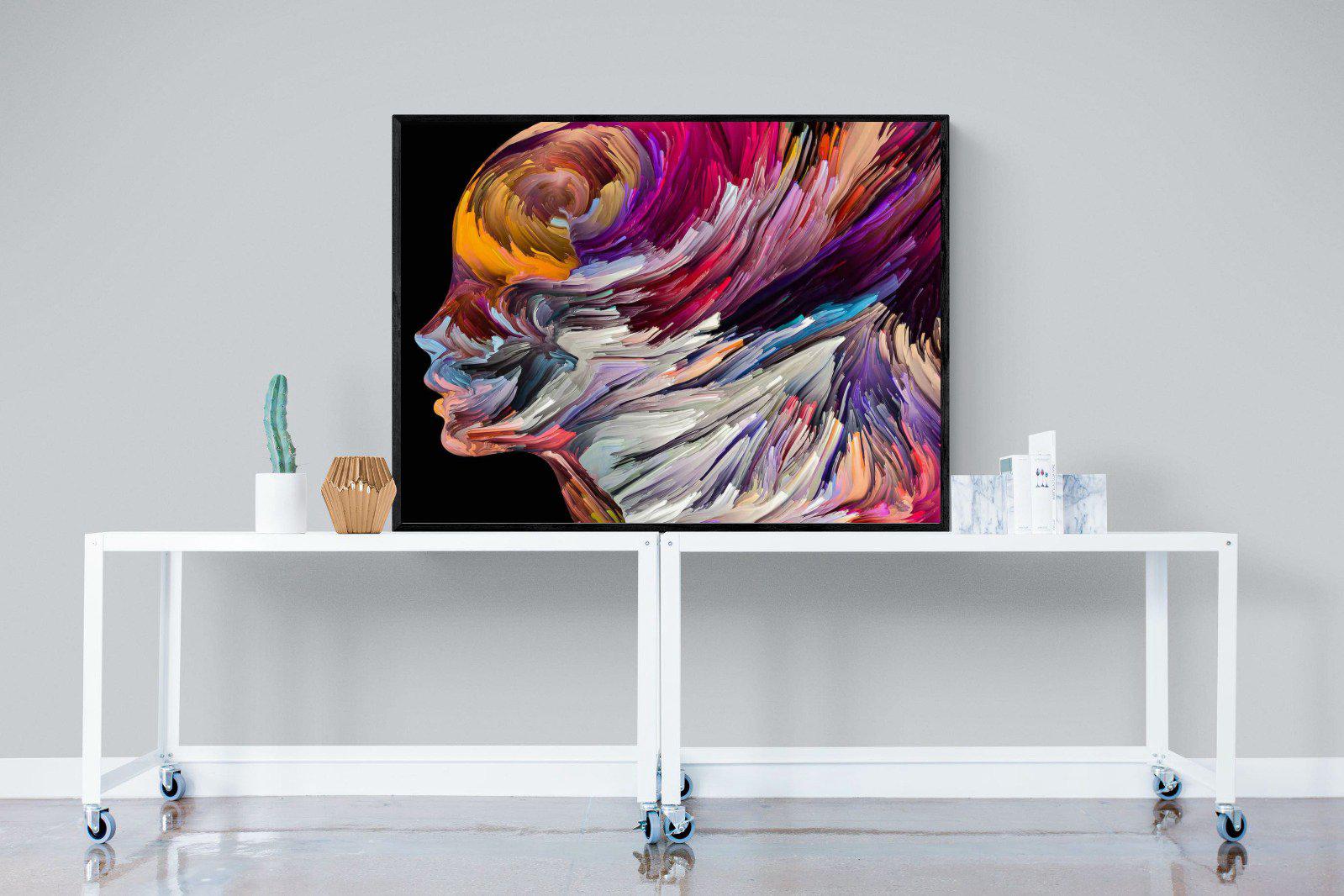 Power of the Mind-Wall_Art-120 x 90cm-Mounted Canvas-Black-Pixalot
