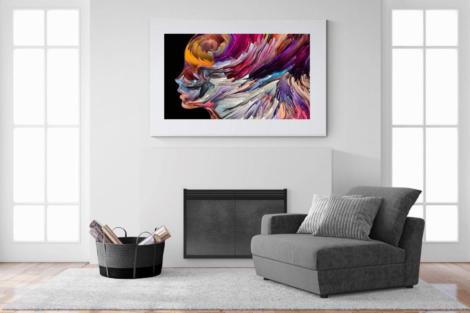 Power of the Mind-Wall_Art-150 x 100cm-Framed Print-White-Pixalot