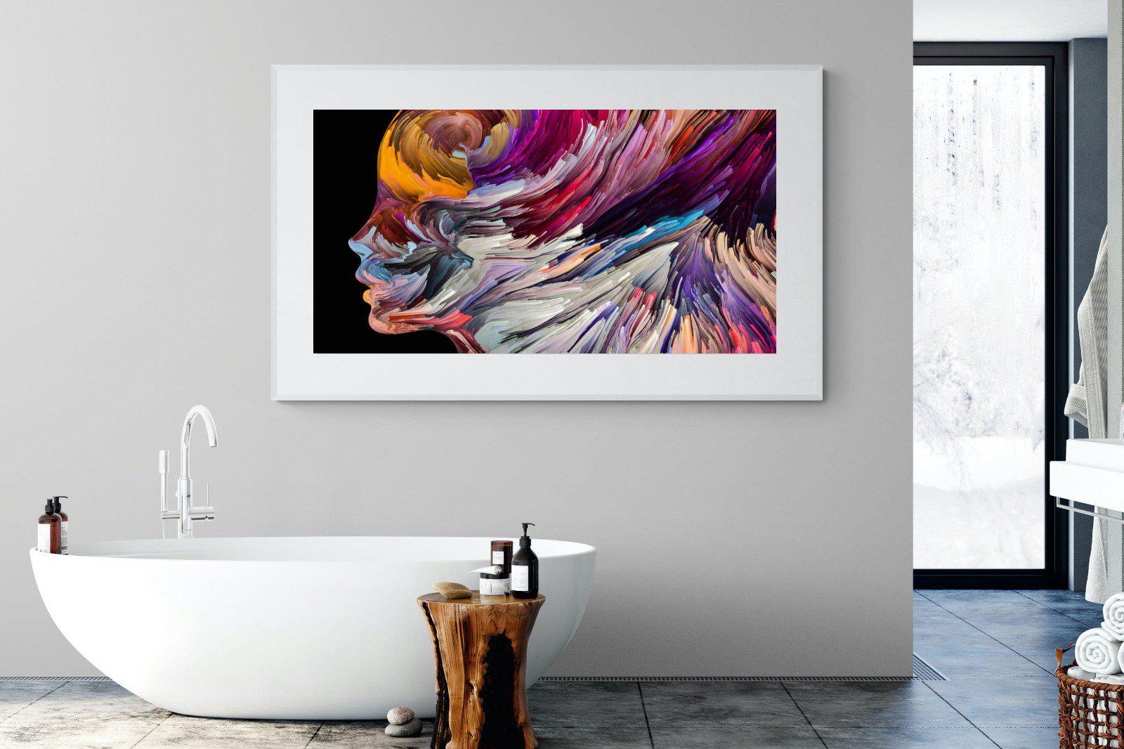 Power of the Mind-Wall_Art-180 x 110cm-Framed Print-White-Pixalot
