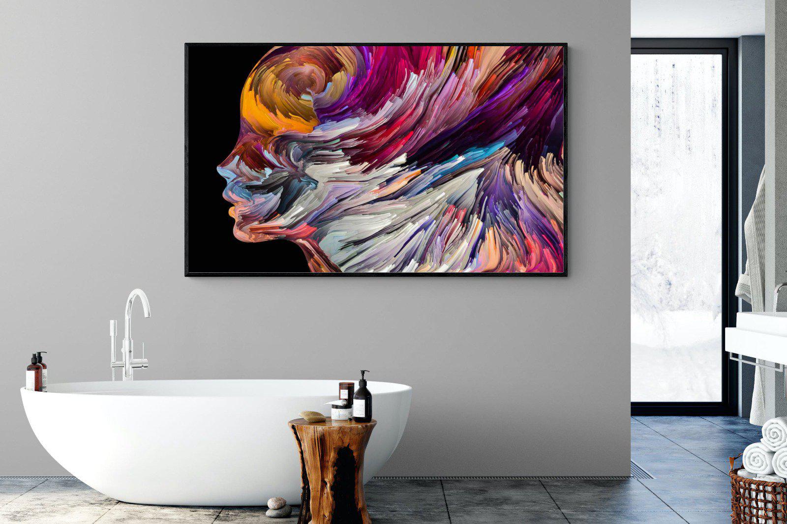 Power of the Mind-Wall_Art-180 x 110cm-Mounted Canvas-Black-Pixalot