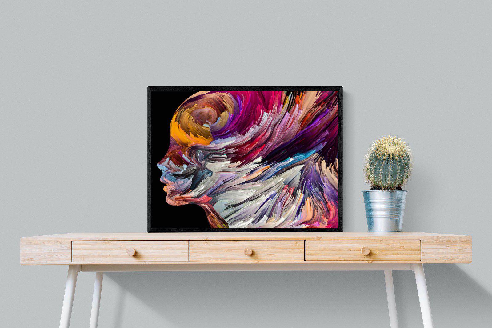 Power of the Mind-Wall_Art-80 x 60cm-Mounted Canvas-Black-Pixalot