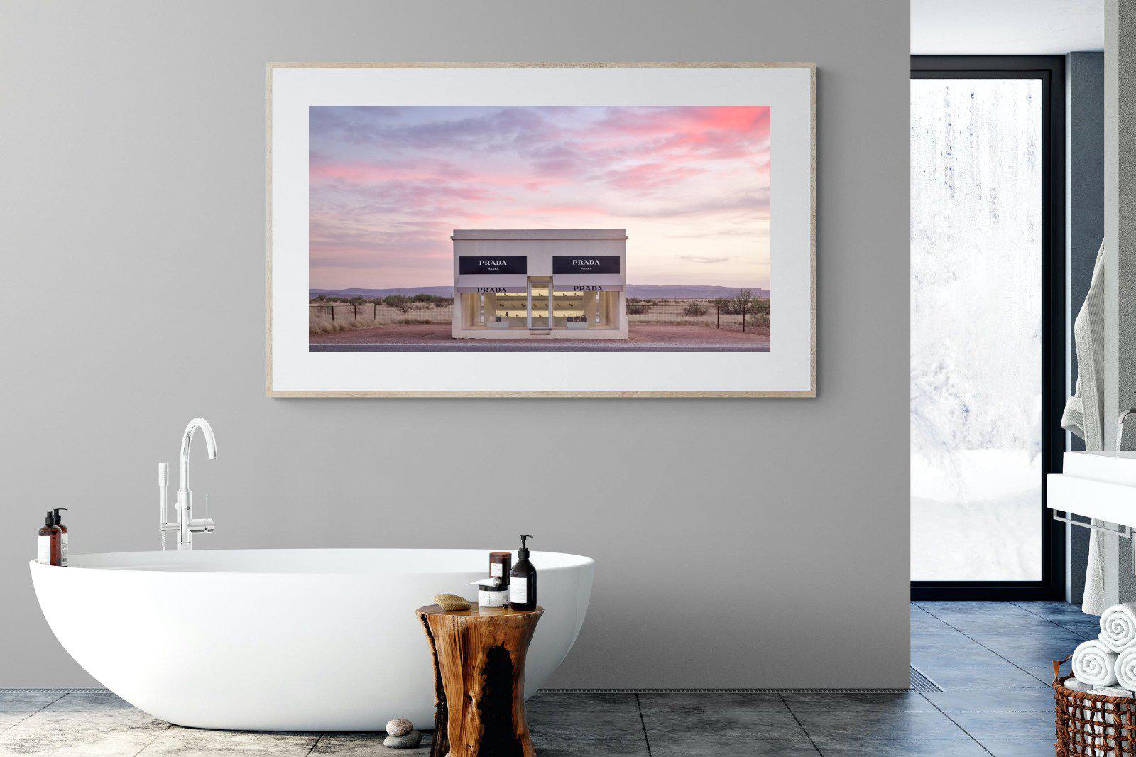 Prada Marfa-Wall_Art-180 x 110cm-Framed Print-Wood-Pixalot