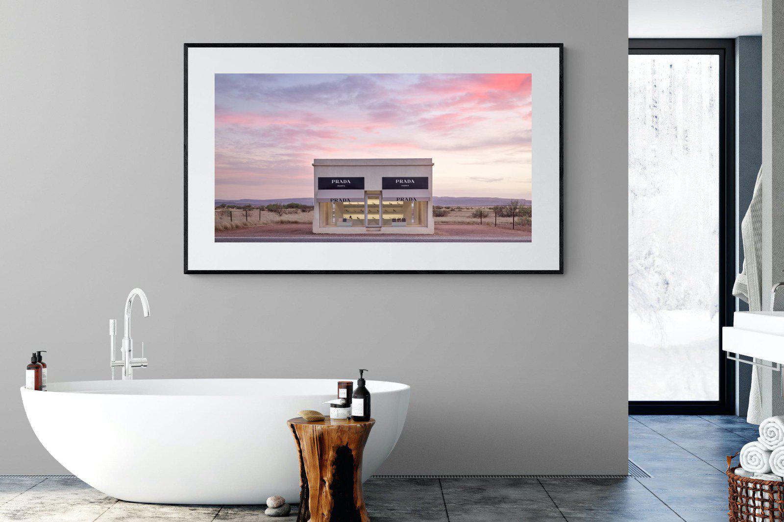 Prada Marfa-Wall_Art-180 x 110cm-Framed Print-Black-Pixalot