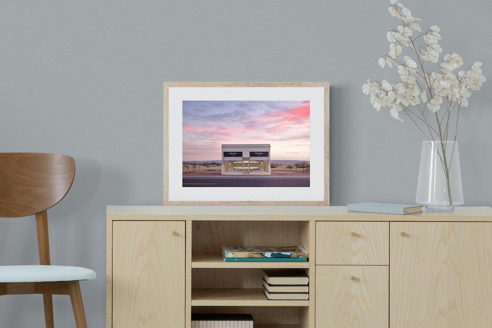 Prada Marfa-Wall_Art-60 x 45cm-Framed Print-Wood-Pixalot