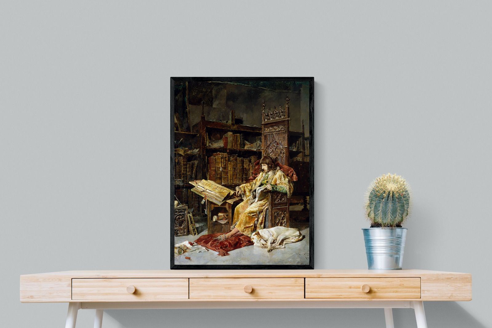 Prince Carlos de Viana-Wall_Art-60 x 80cm-Mounted Canvas-Black-Pixalot