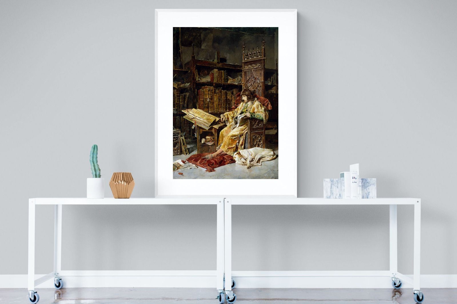 Prince Carlos de Viana-Wall_Art-90 x 120cm-Framed Print-White-Pixalot