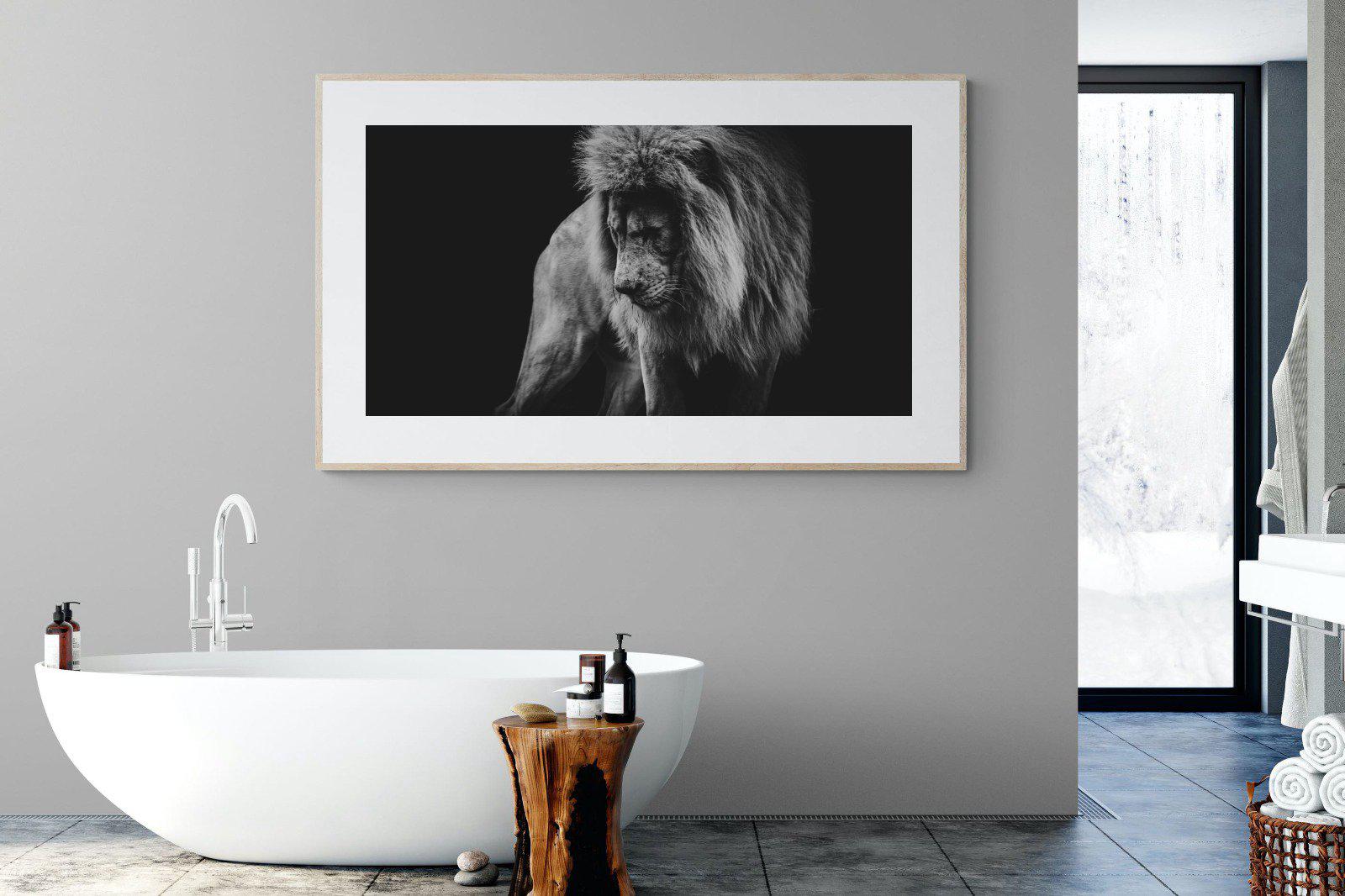 Prince of the Jungle-Wall_Art-180 x 110cm-Framed Print-Wood-Pixalot