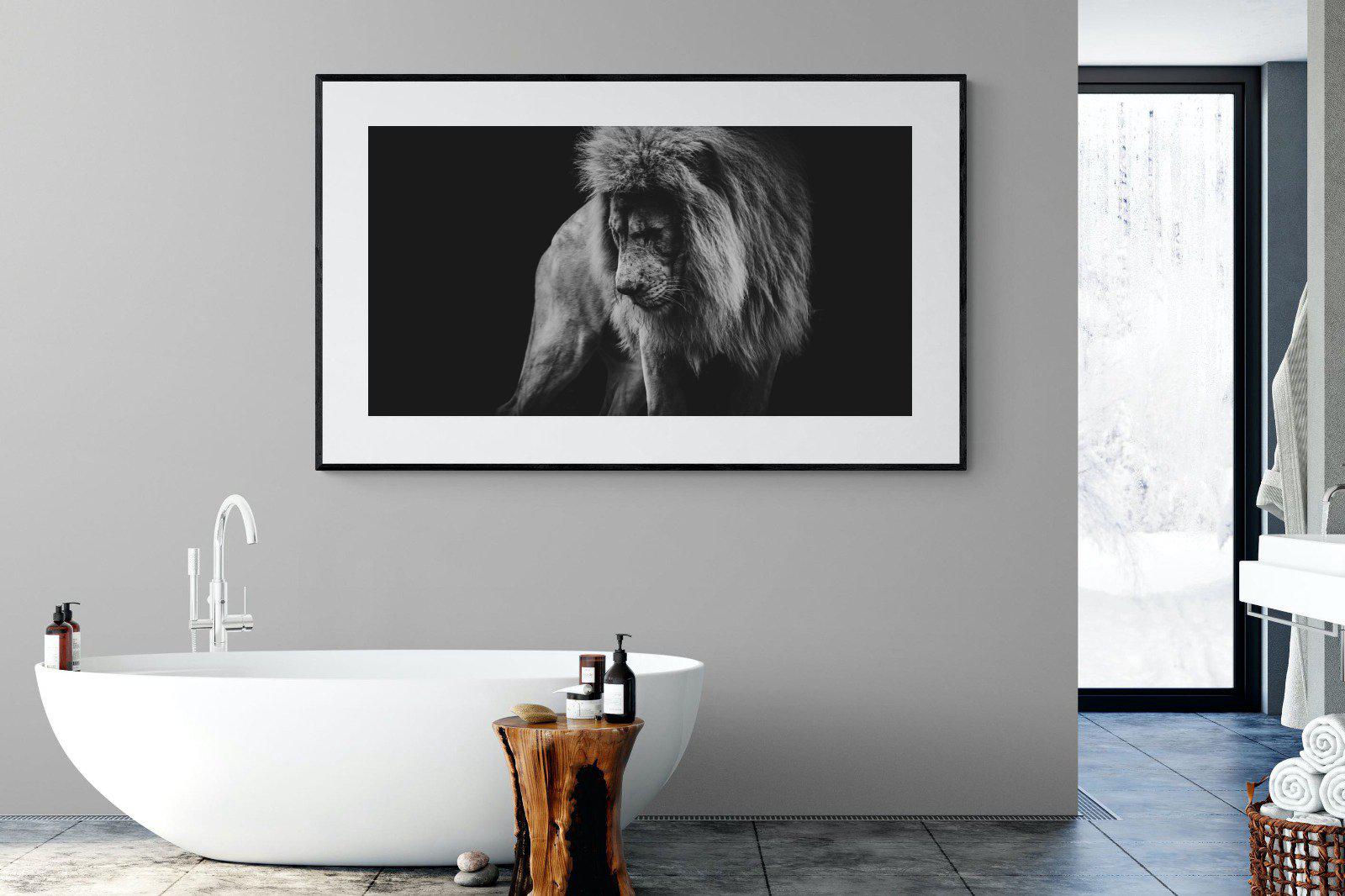 Prince of the Jungle-Wall_Art-180 x 110cm-Framed Print-Black-Pixalot