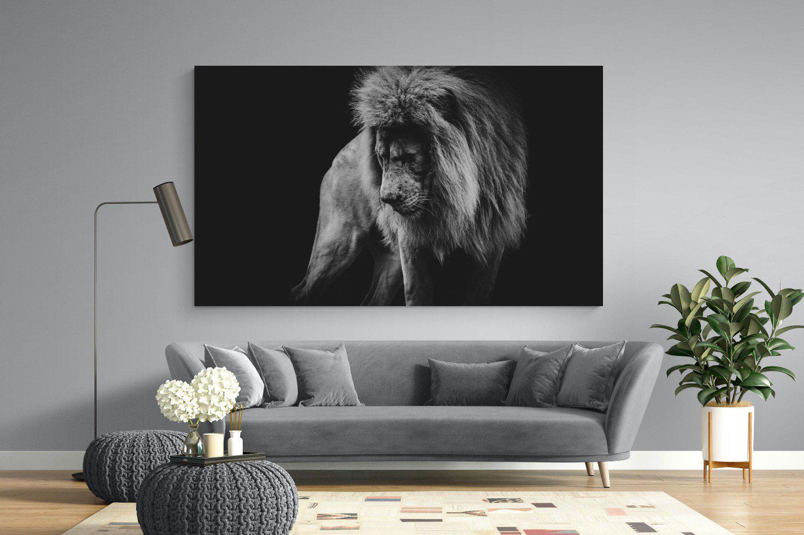 Prince of the Jungle-Wall_Art-220 x 130cm-Mounted Canvas-No Frame-Pixalot