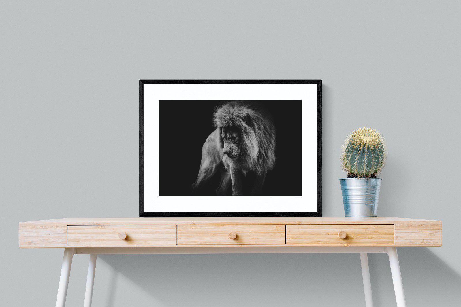 Prince of the Jungle-Wall_Art-80 x 60cm-Framed Print-Black-Pixalot