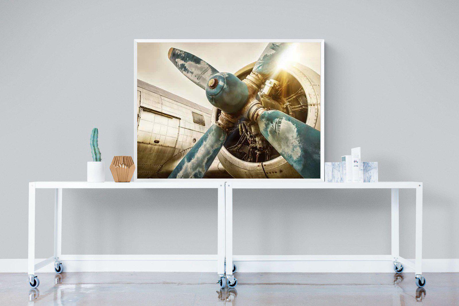 Propeller-Wall_Art-120 x 90cm-Mounted Canvas-White-Pixalot