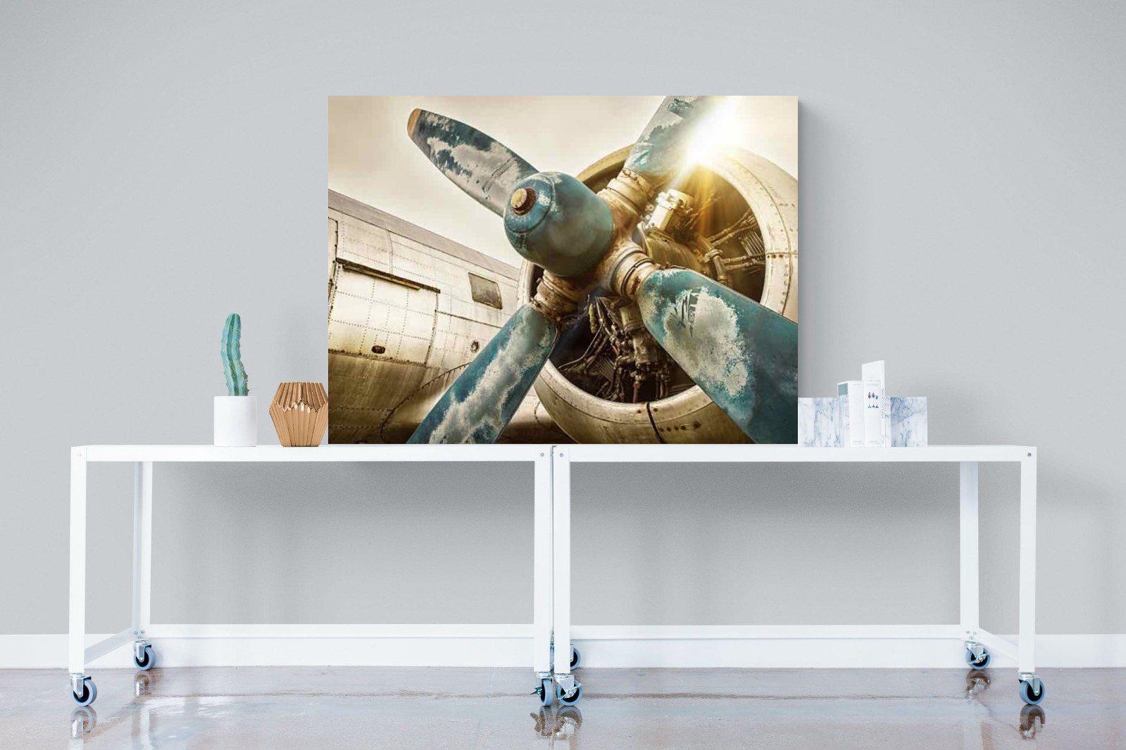 Propeller-Wall_Art-120 x 90cm-Mounted Canvas-No Frame-Pixalot