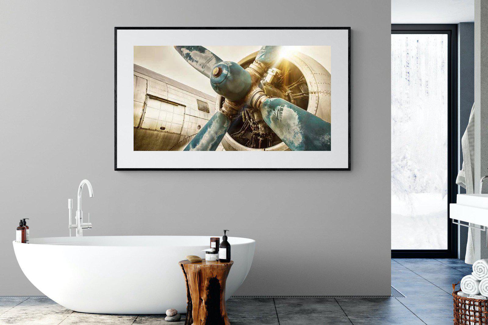 Propeller-Wall_Art-180 x 110cm-Framed Print-Black-Pixalot
