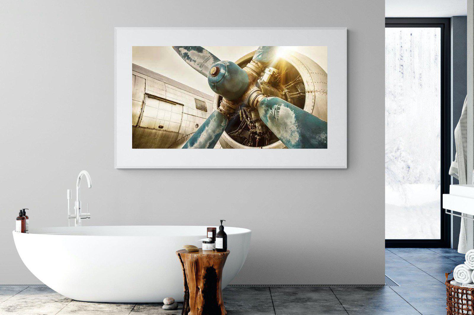 Propeller-Wall_Art-180 x 110cm-Framed Print-White-Pixalot