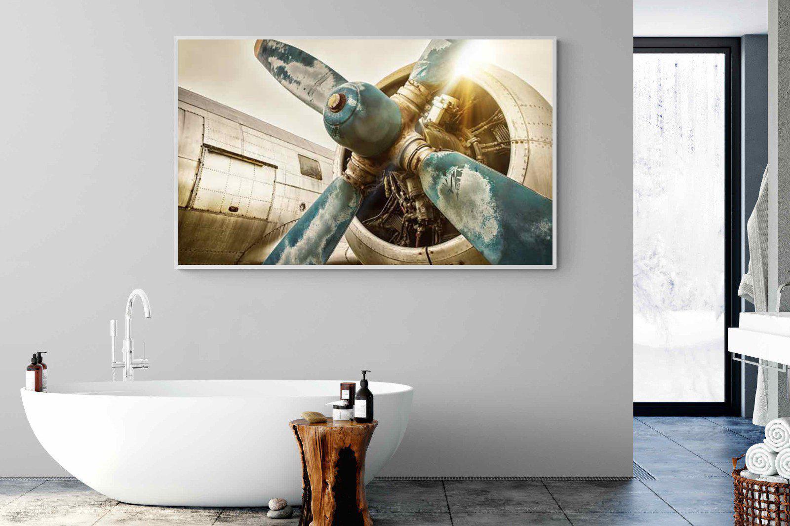 Propeller-Wall_Art-180 x 110cm-Mounted Canvas-White-Pixalot