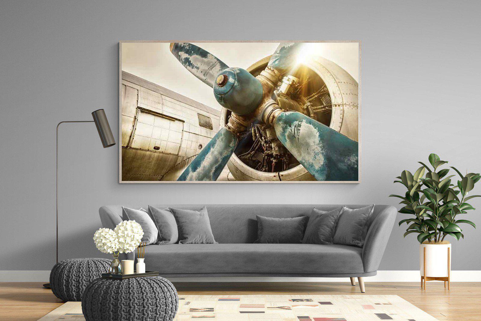 Propeller-Wall_Art-220 x 130cm-Mounted Canvas-Wood-Pixalot