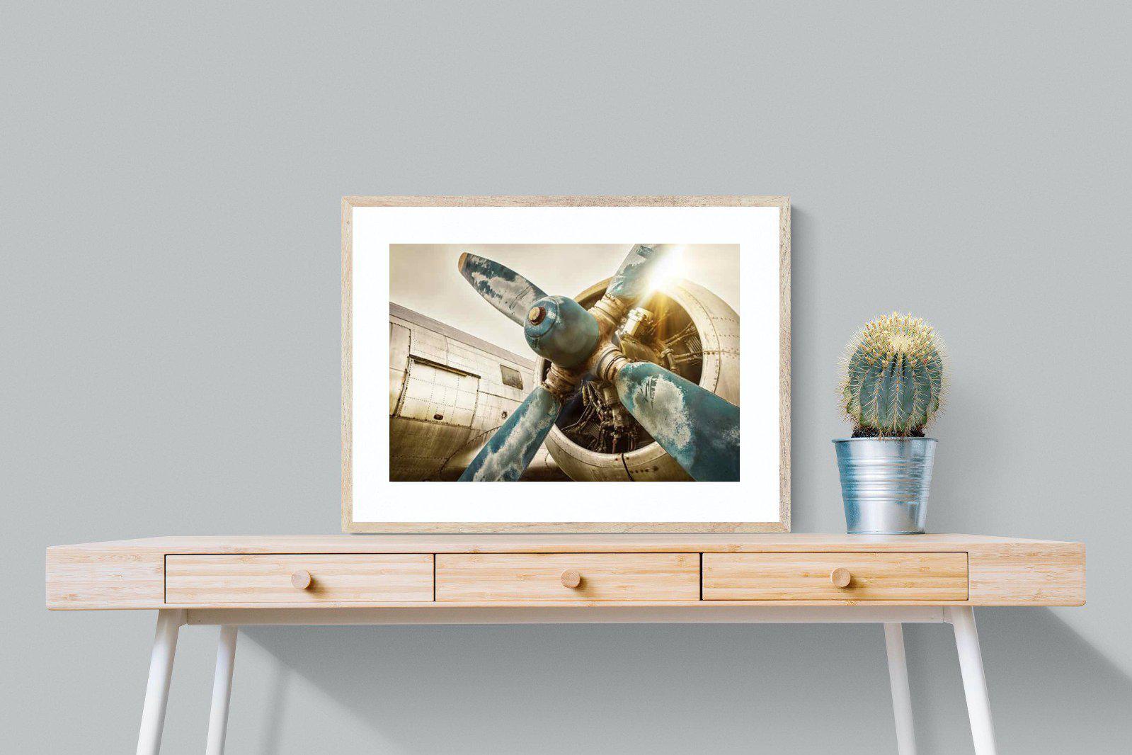 Propeller-Wall_Art-80 x 60cm-Framed Print-Wood-Pixalot