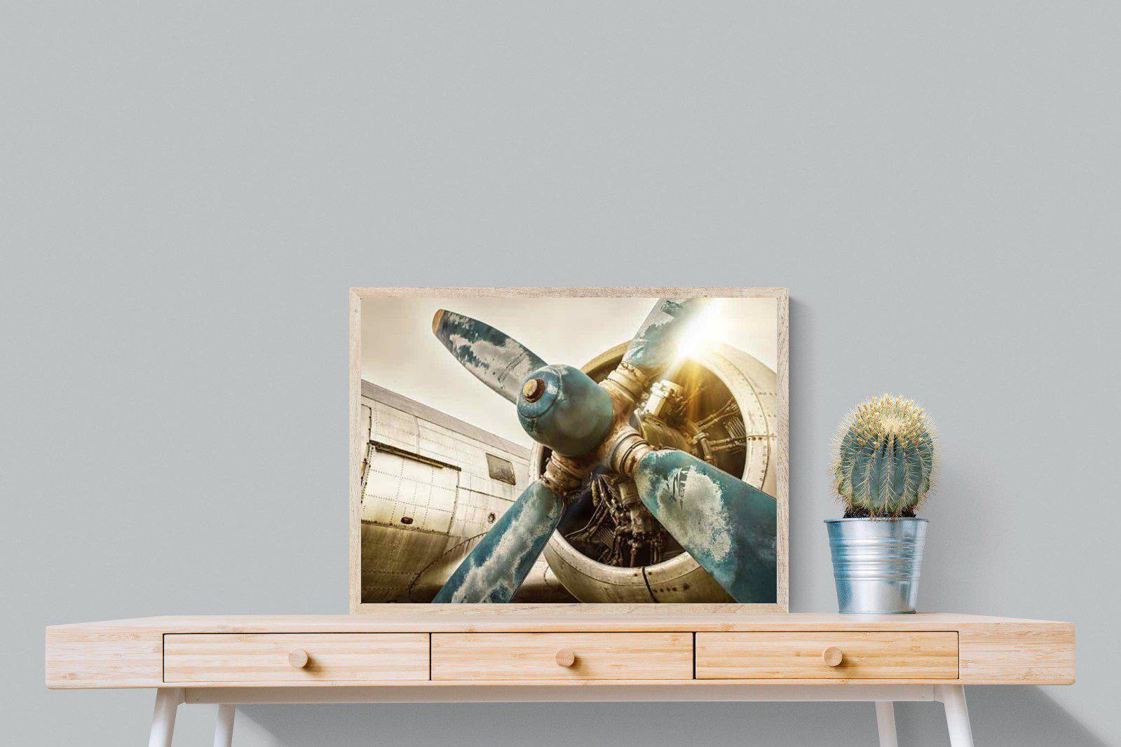 Propeller-Wall_Art-80 x 60cm-Mounted Canvas-Wood-Pixalot