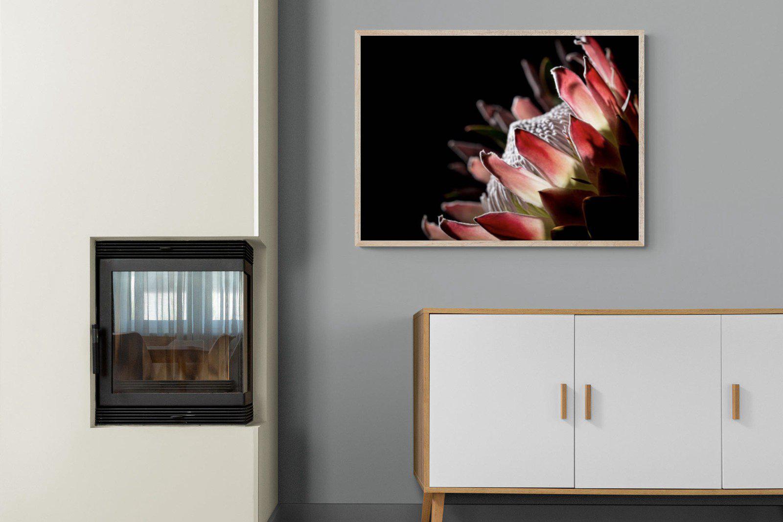 Protea-Wall_Art-100 x 75cm-Mounted Canvas-Wood-Pixalot