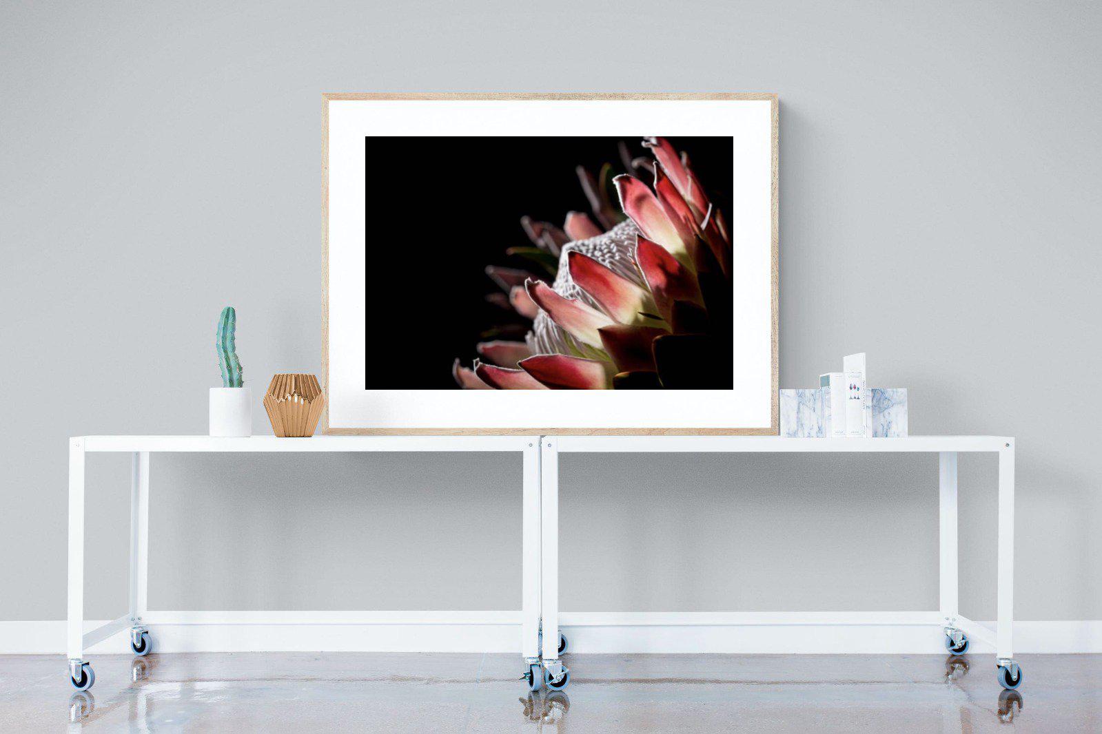 Protea-Wall_Art-120 x 90cm-Framed Print-Wood-Pixalot