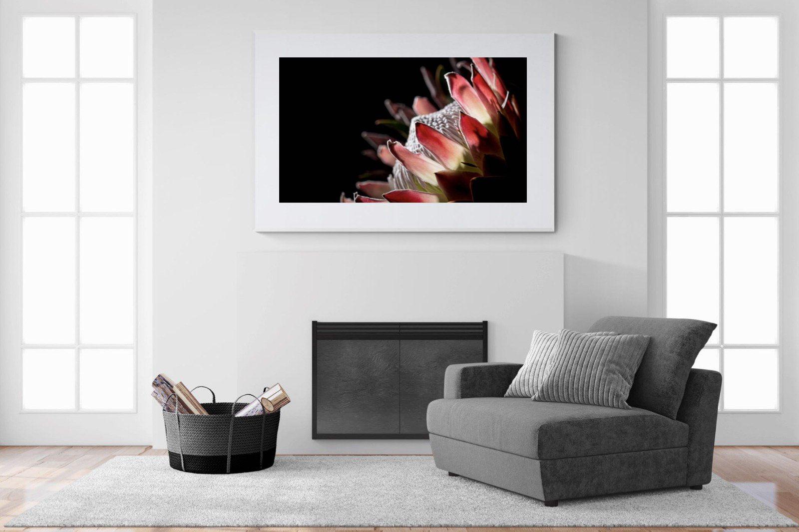Protea-Wall_Art-150 x 100cm-Framed Print-White-Pixalot