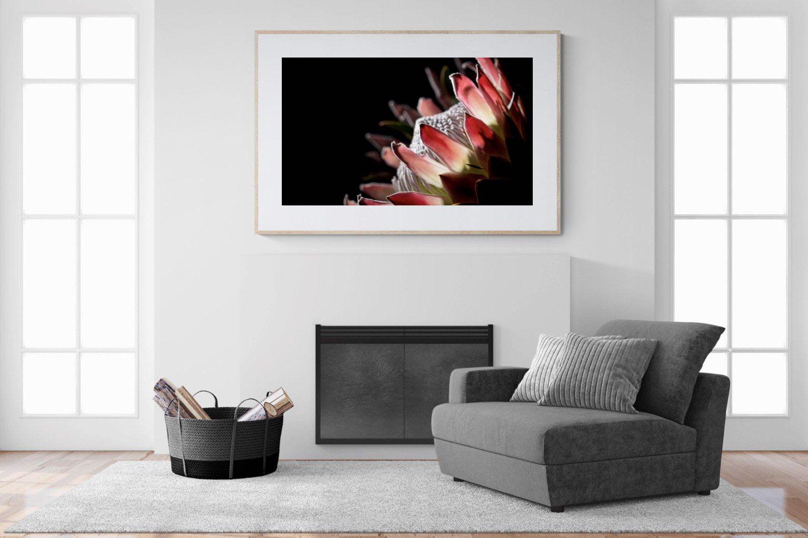 Protea-Wall_Art-150 x 100cm-Framed Print-Wood-Pixalot