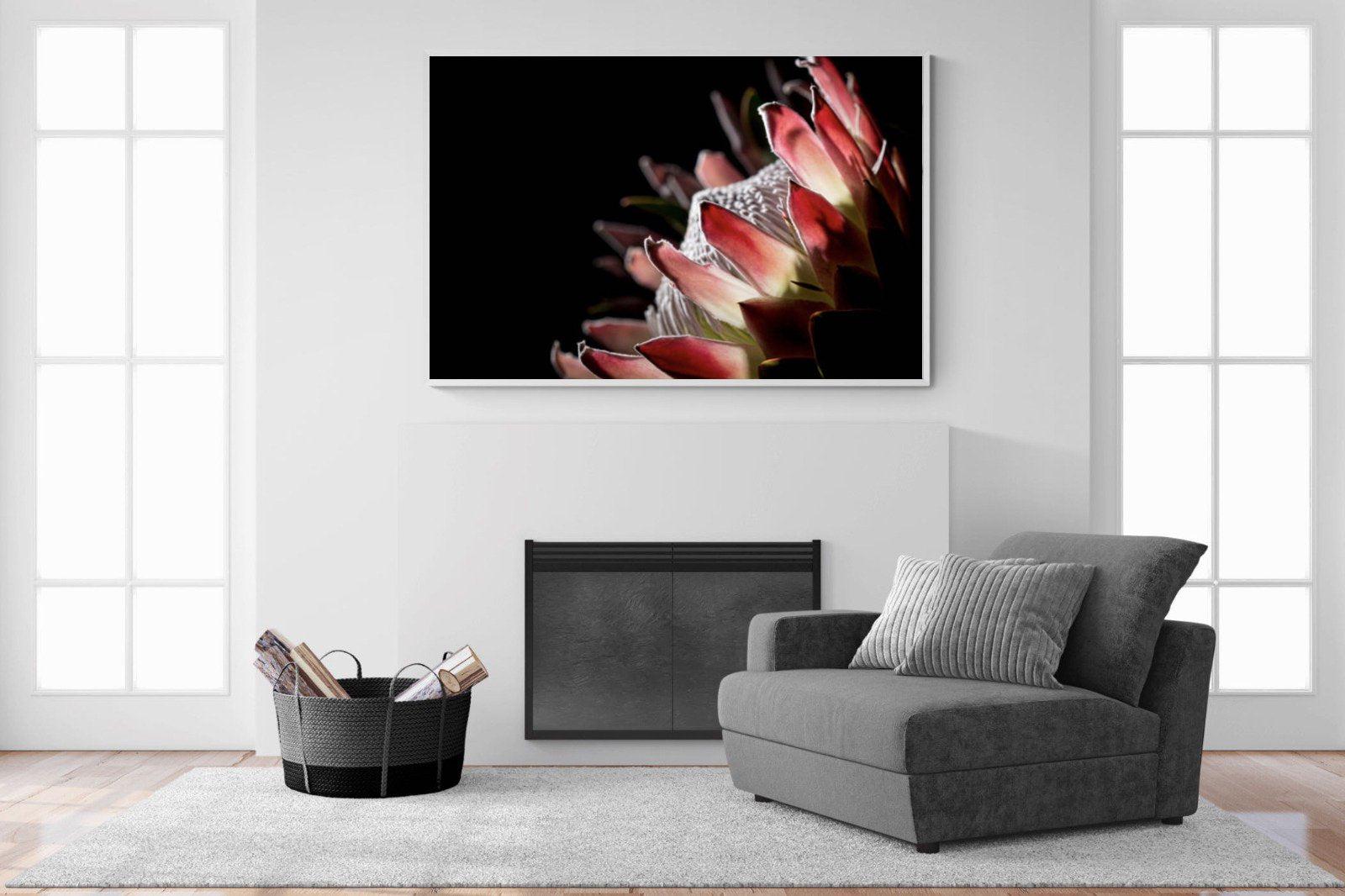 Protea-Wall_Art-150 x 100cm-Mounted Canvas-White-Pixalot