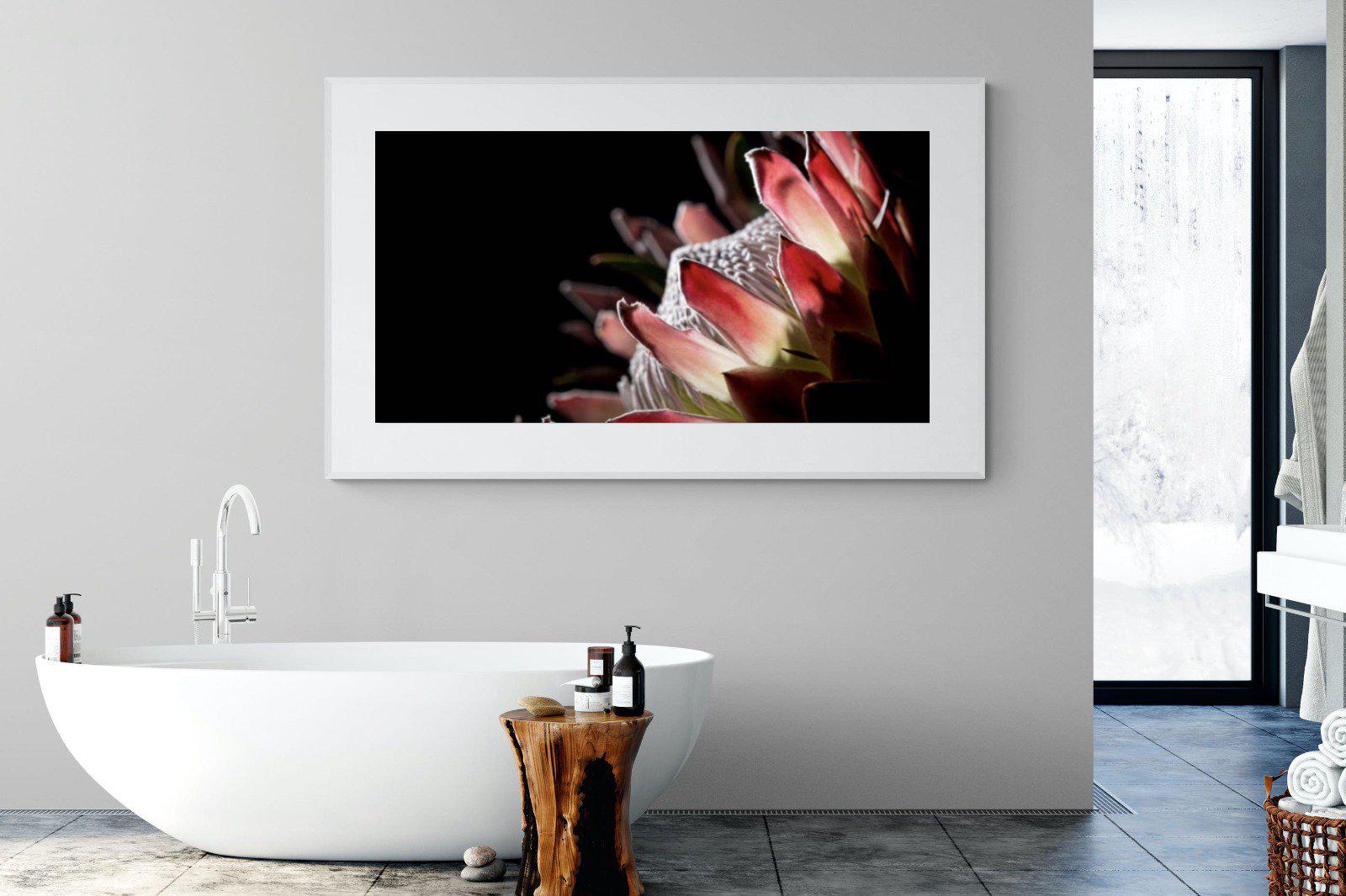 Protea-Wall_Art-180 x 110cm-Framed Print-White-Pixalot