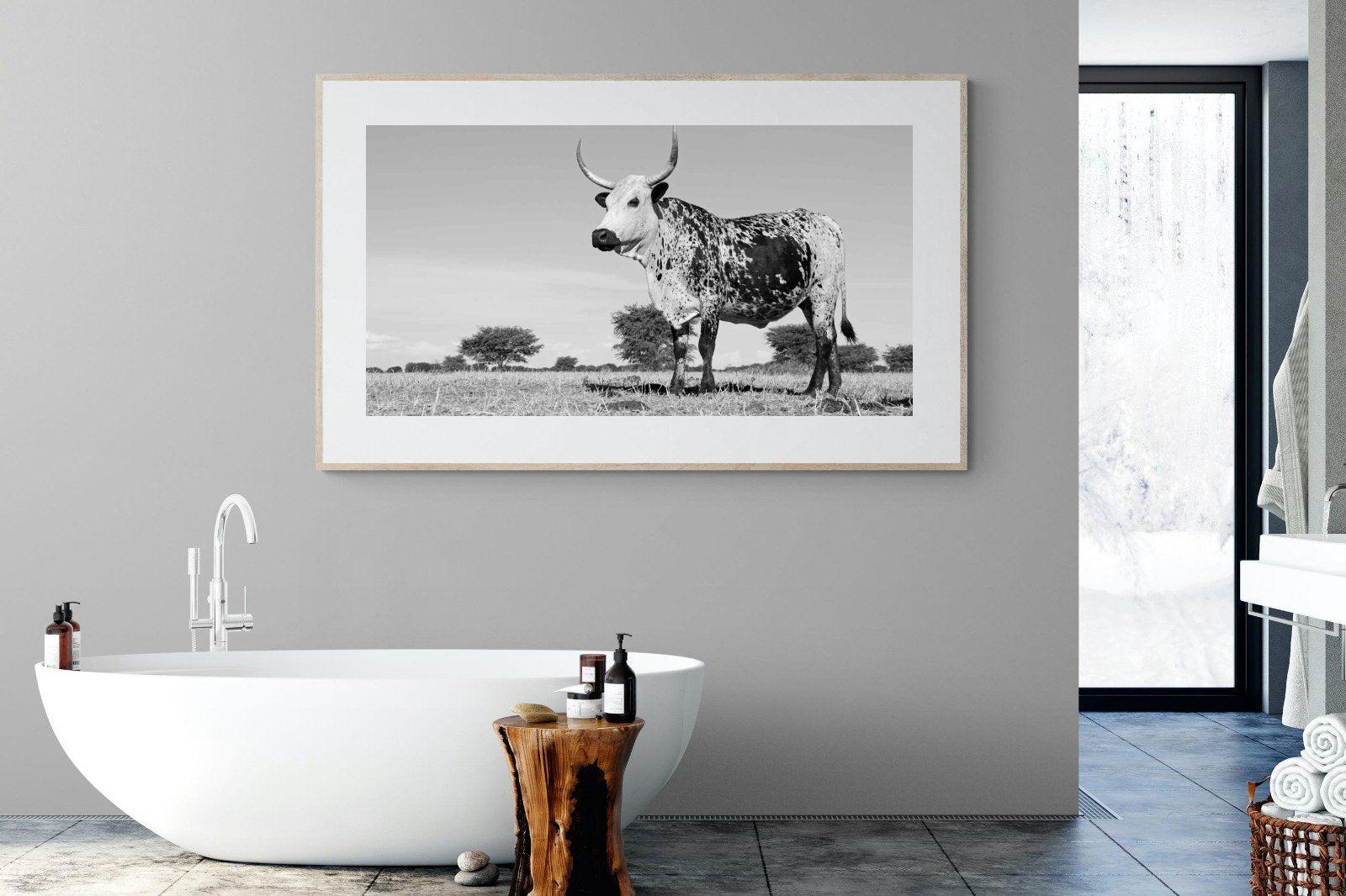 Proud Nguni-Wall_Art-180 x 110cm-Framed Print-Wood-Pixalot