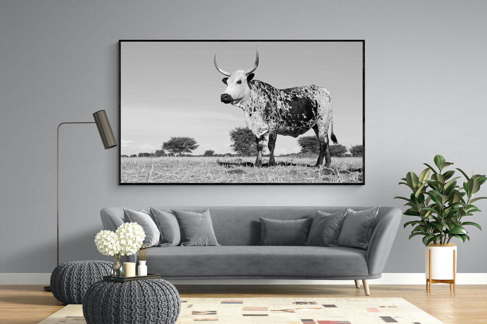 Proud Nguni-Wall_Art-220 x 130cm-Mounted Canvas-Black-Pixalot
