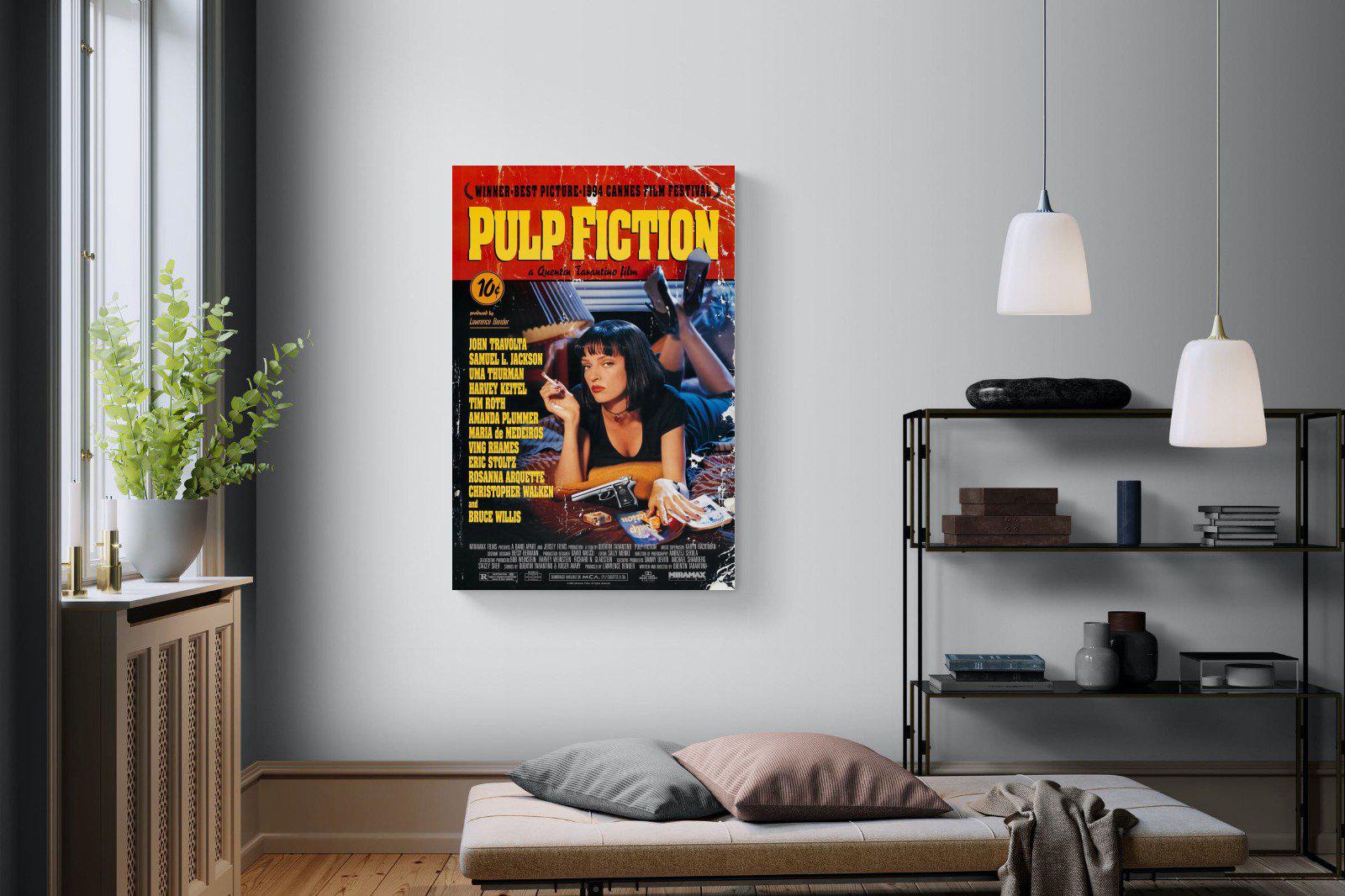 Pulp Fiction-Wall_Art-100 x 150cm-Mounted Canvas-No Frame-Pixalot
