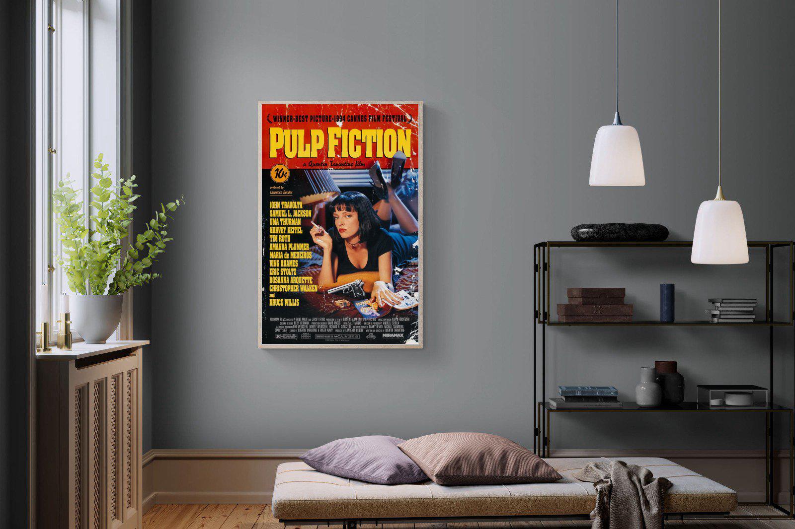 Pulp Fiction-Wall_Art-100 x 150cm-Mounted Canvas-Wood-Pixalot